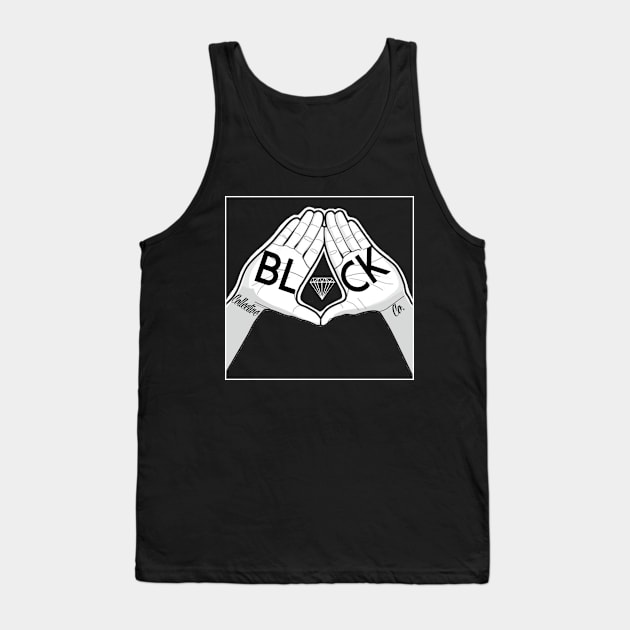 white outline box for dark colors Tank Top by blackdiamond